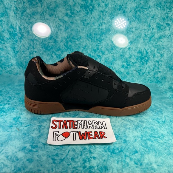Etnies Faze Men’s Black Camo Low Top Chunky Retro Skate Shoes Size - Picture 3 of 5
